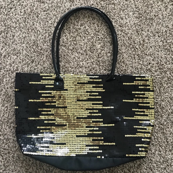 VENUS Other - Gold and black sequin Venus tote purse bag